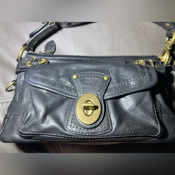 COACH 11127 Legacy 65th Anniversary Satchel Black Leather Shoulder Bag - Picture 14 of 14